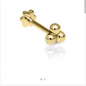 Maria Tash 14k Yellow-Gold trinity earring